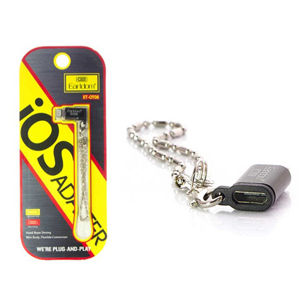 مبدل Micro USB به لایتنینگ ارلدام مدل OT08
