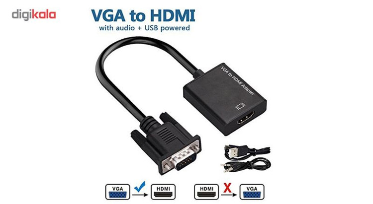 مبدل VGA به HDMI مدل HDCP