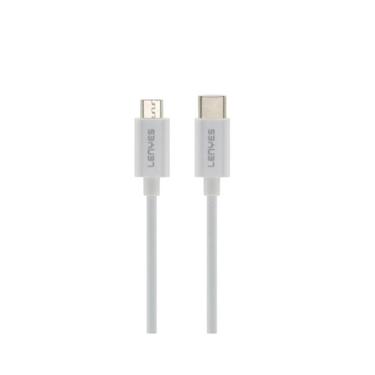 کابل تبدیل microUSB به USB-C لنیز مدل LC701 TC-v8 طول 1 متر