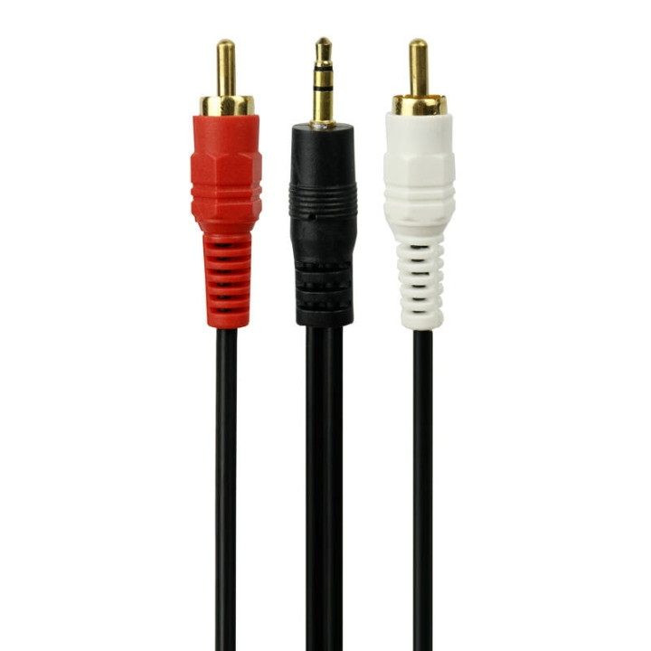 کابل تبدیل 1 به 2 جک 3.5 میلی متری به RCA مدل 2AV به طول 1.5 متر