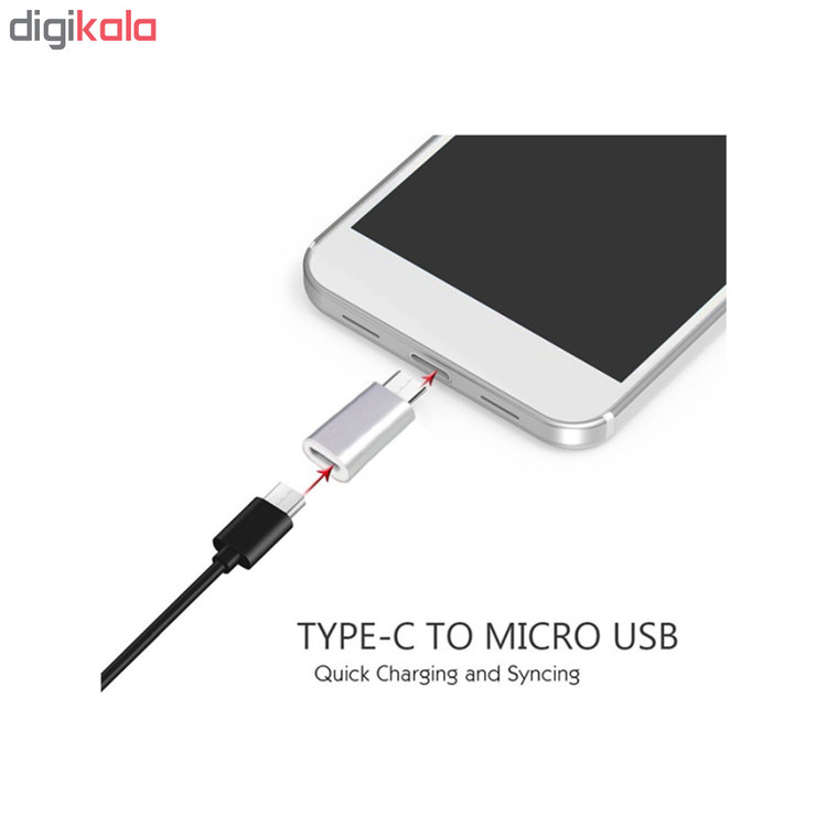 مبدل USB-C به microUSB کد 003 بسته 3 عددی