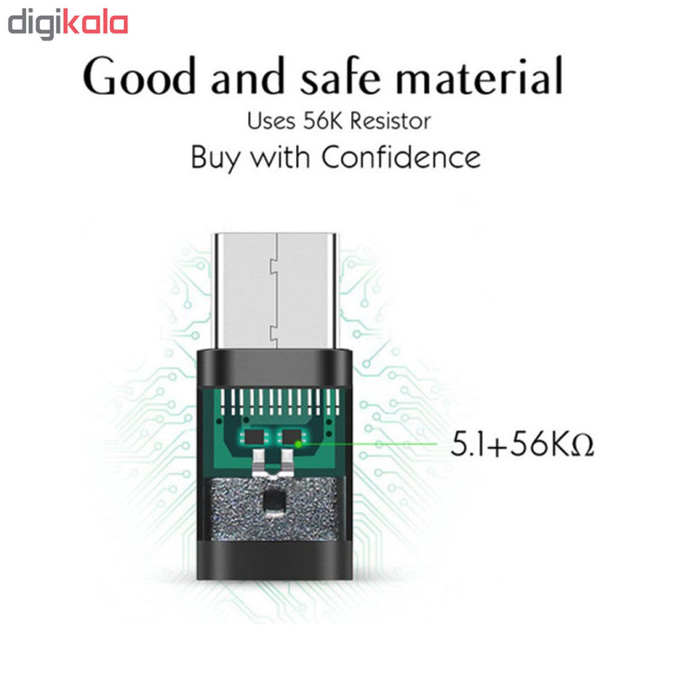 مبدل USB-C به microUSB کد 003 بسته 3 عددی