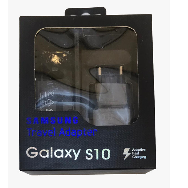 شارژر دیواری مدل GALAXY S10 به همراه کابل تبدیل USB-C