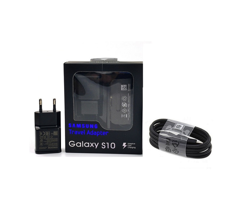 شارژر دیواری مدل GALAXY S10 به همراه کابل تبدیل USB-C