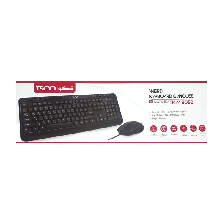 کیبورد و ماوس باسیم تسکو مدل TKM 8052
