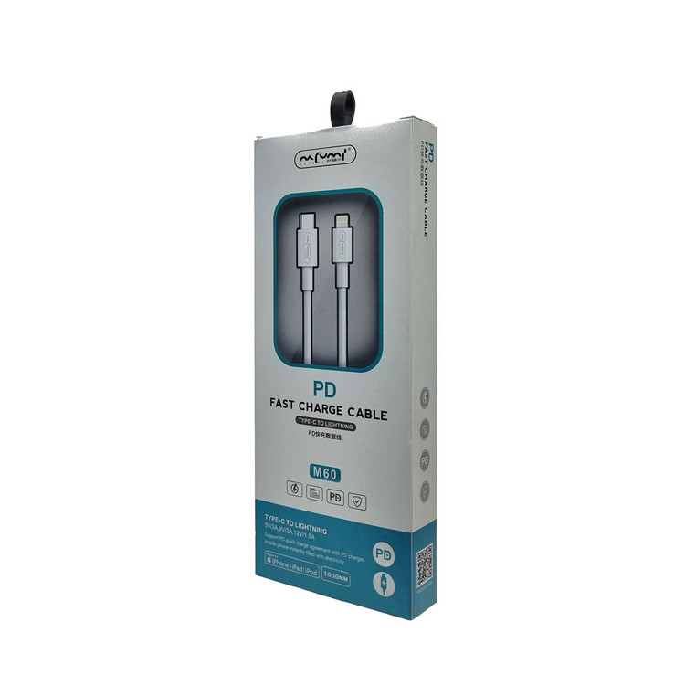 کابل تبدیل USB-C به لایتنینگ نافومی مدل M-60 طول 1 متر
