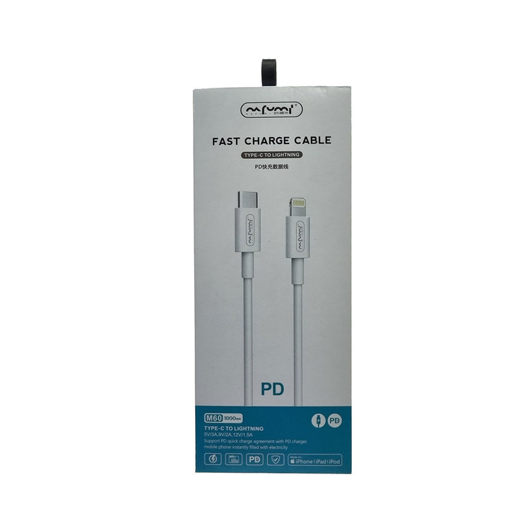 کابل تبدیل USB-C به لایتنینگ نافومی مدل M-60 طول 1 متر