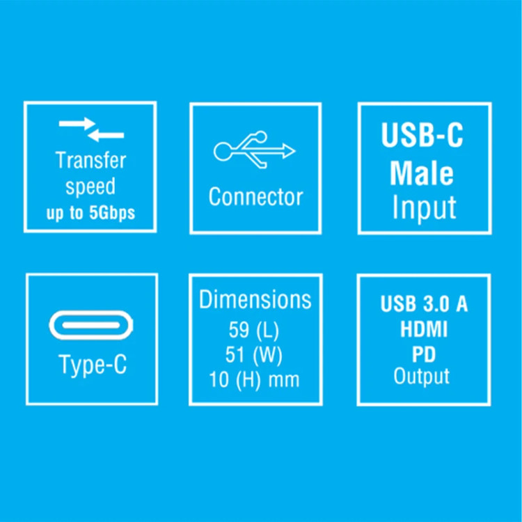 مبدل USB-C به USB-C/HDMI/USB بیاند مدل BA-407