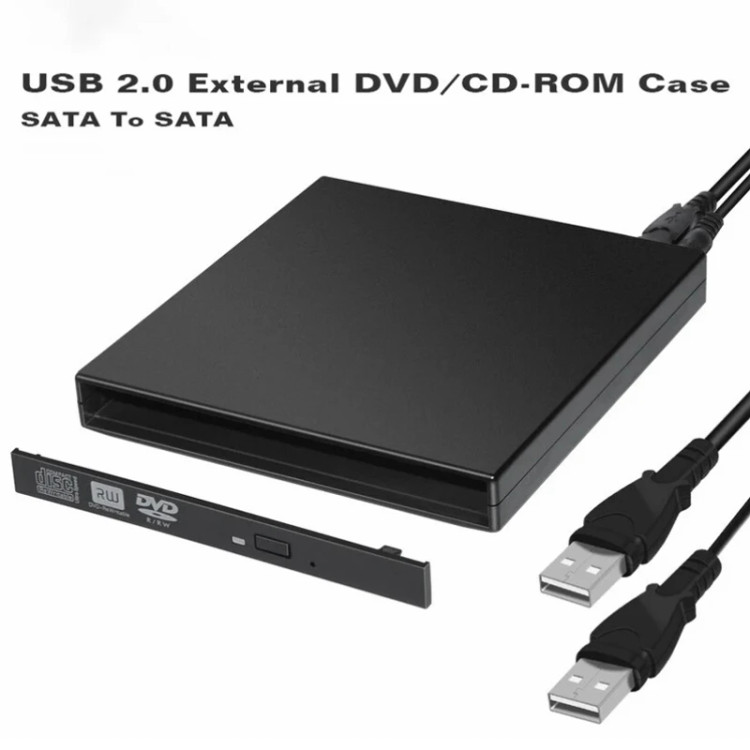 باکس تبدیل DVD رایتر اینترنال SATA به اکسترنال USB2.0 مدل 12.7MM