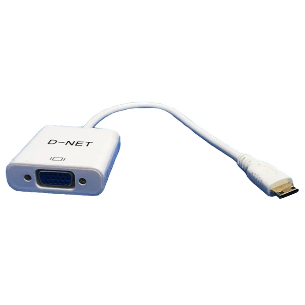 مبدل MINI HDMI به VGA دی نت مدل D-03a